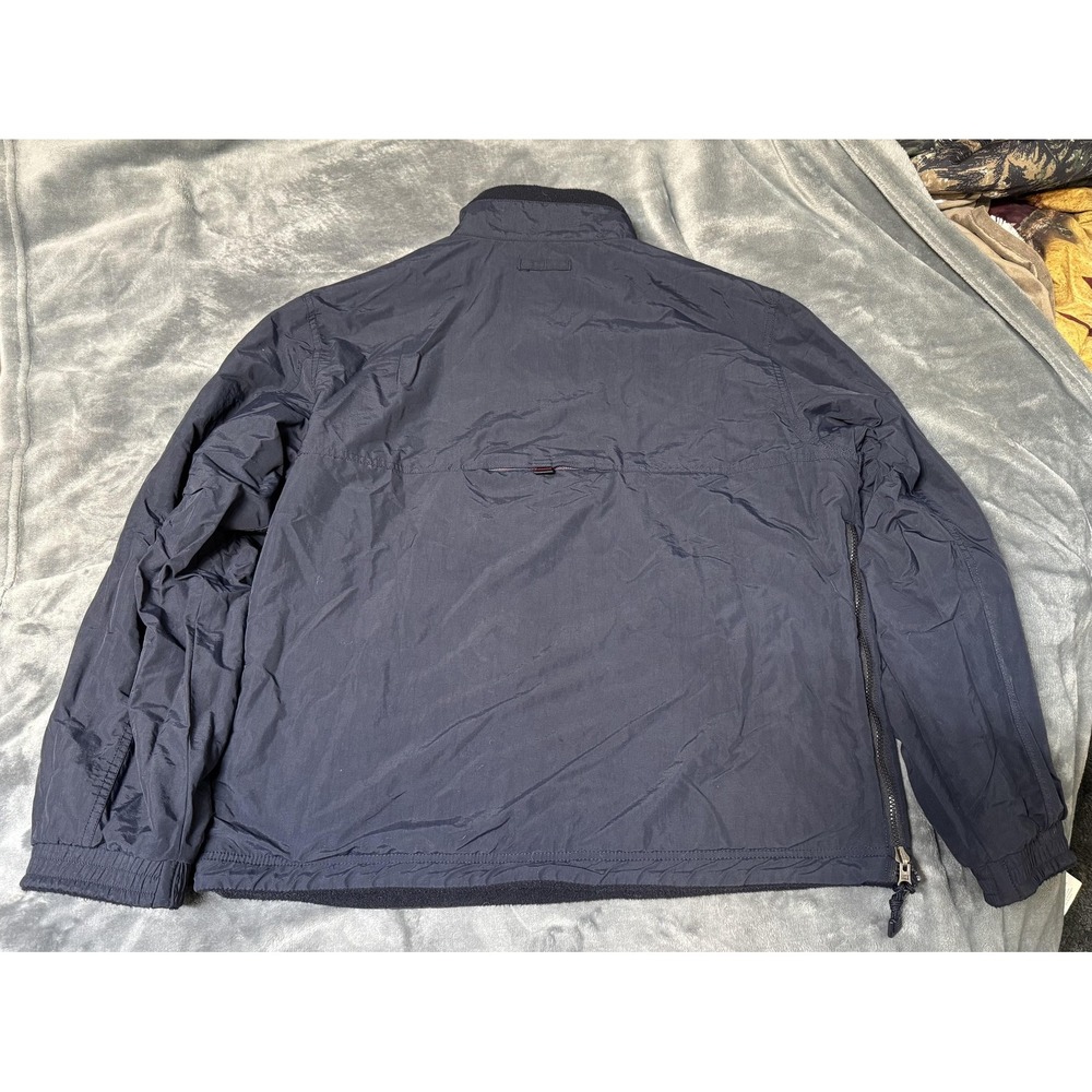 Abercrombie‎ Jacket Mens XL Blue Reversible Fleece Nylon Pullover Anorak 1/4 Zip - Picture 15 of 16